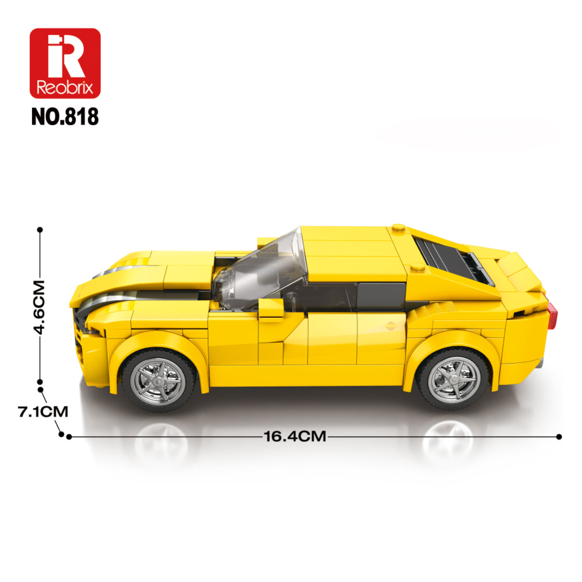 Reobrix 818 Sportwagen 1:24 Klemmbaustein Auto 327 Teile ab 14