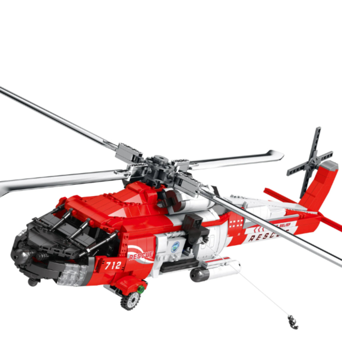 Reobrix 33026 Rettungshubschrauber Klemmbaustein 1137 Teile ab 14