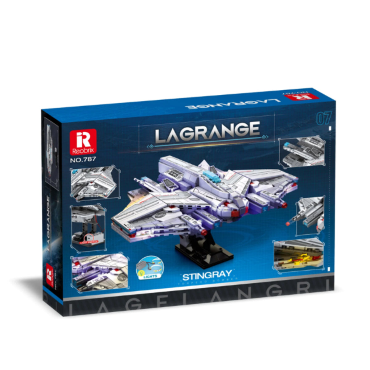 Reobrix 787 Raumjäger Modell 846 Teile 36 cm mit Licht ab 14