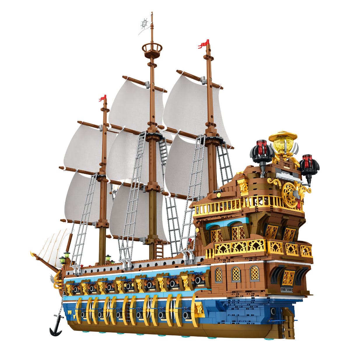 Reobrix 66011A Segelschiff Klemmbaustein Modellbausatz 3162 Teile ab 14