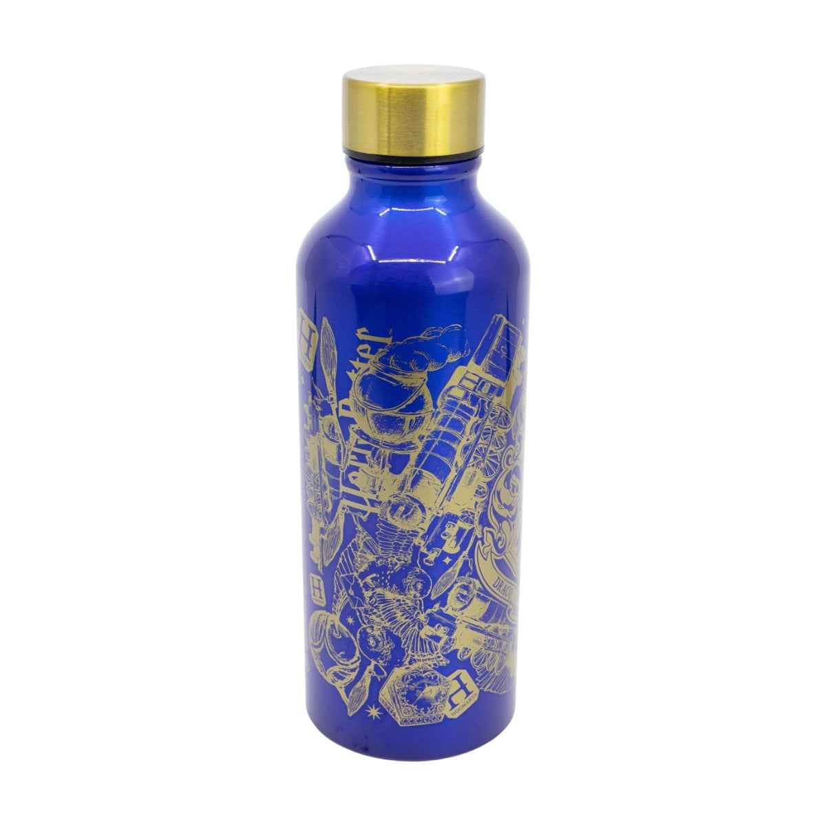 Harry Potter Trinkflasche 740 ml aus Aluminium mit Trinköffnung für Alltag und Reisen