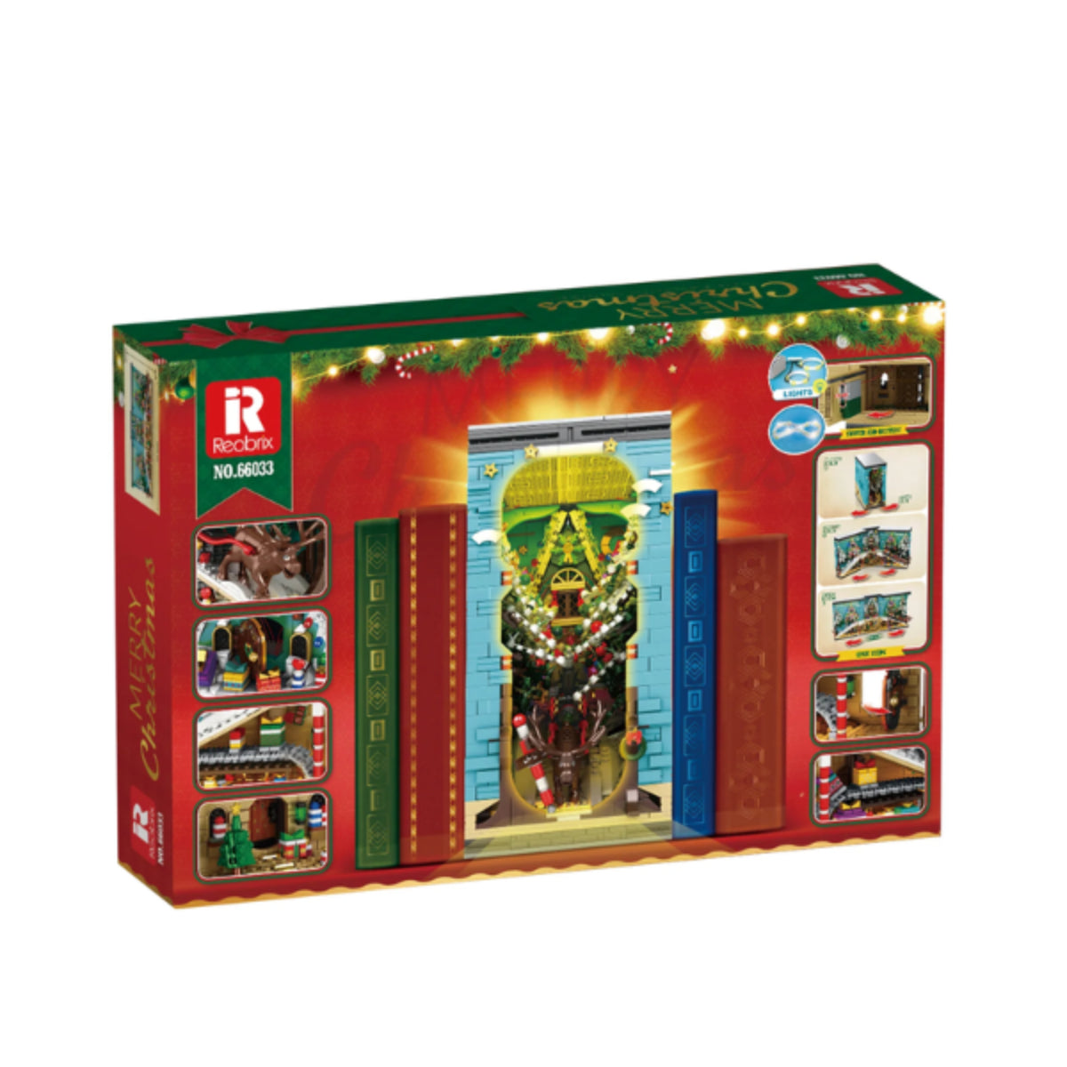 Reobrix 66033 Weihnachtsbuch Klemmbaustein Displaymodell 3260 Teile ab 14