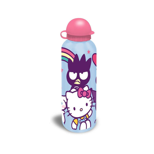 Hello Kitty Kinder Wasserflasche 500 ml – Aluminium Flasche für Sport & Freizeit, Schule - Lila