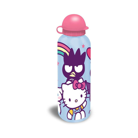 Hello Kitty Kinder Wasserflasche 500 ml – Aluminium Flasche für Sport & Freizeit, Schule - Hellblau