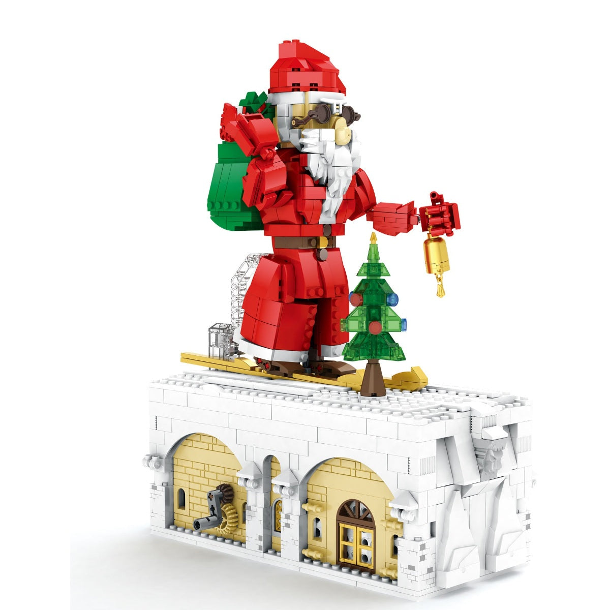 Reobrix 66001 Weihnachtsmann Mechanik Set 1039 Teile ab 14