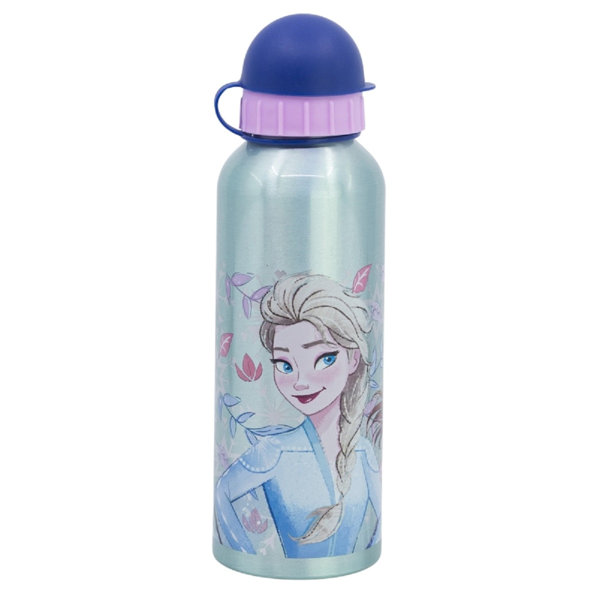 Disney Frozen Trinkflasche – Aluminium, 530 ml, mit Sicherheitsverschluss