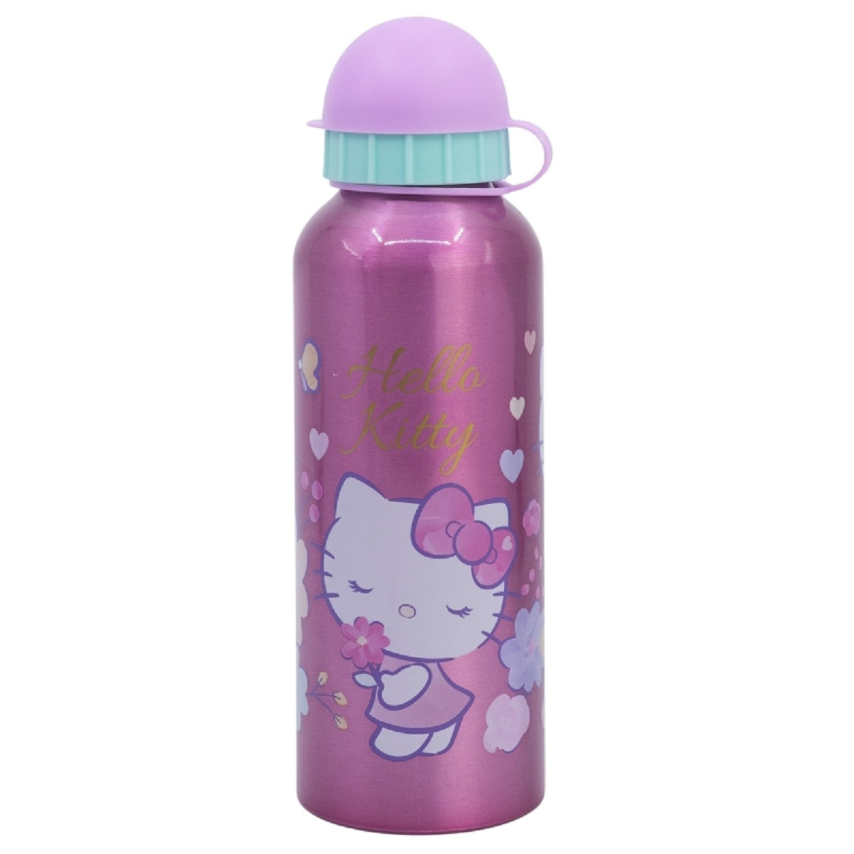 Hello Kitty Aluminium Trinkflasche 530 ml – Kinderflasche für Schule & Freizeit