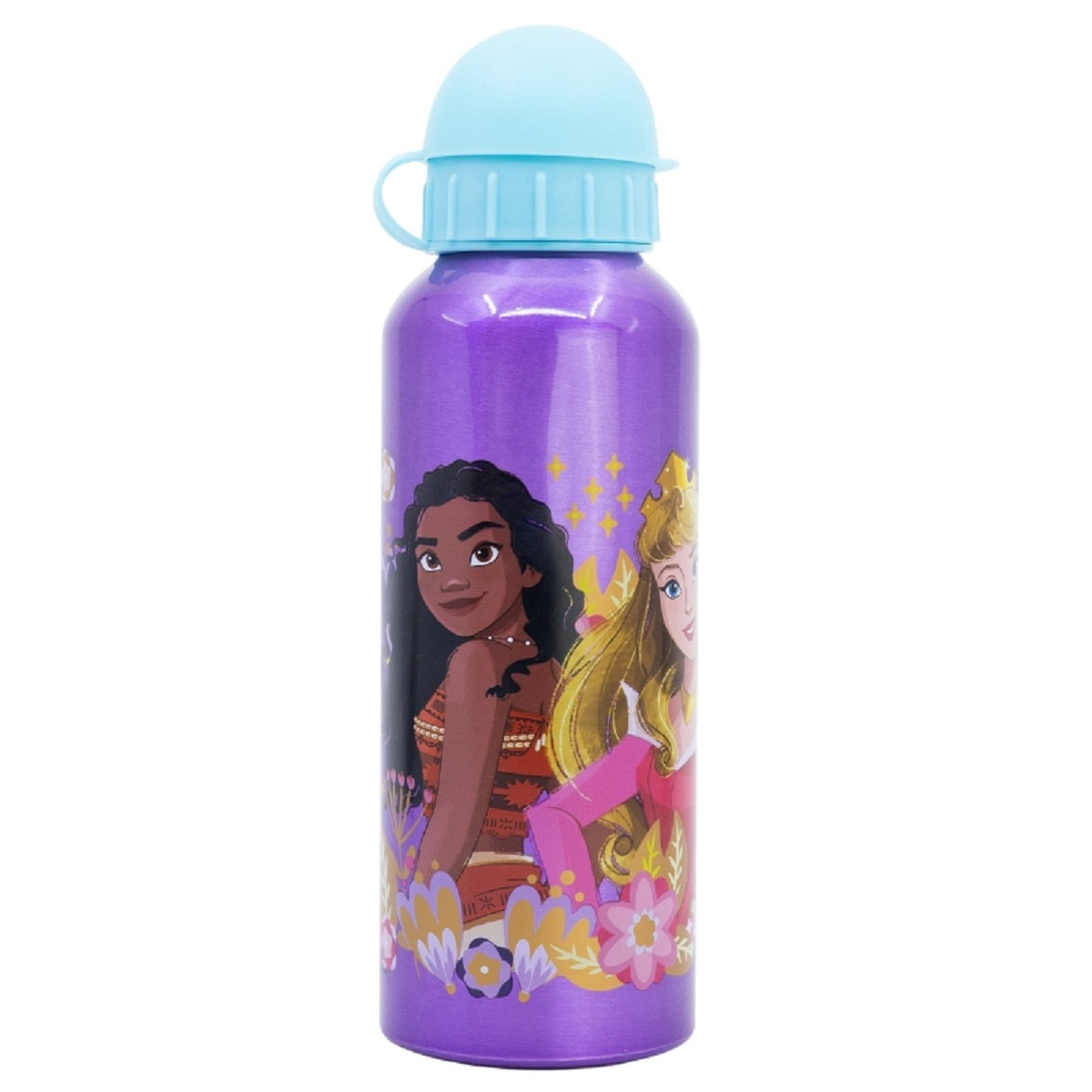 Disney Princess Trinkflasche Aluminium, 530 ml, mit Sicherheitsverschluss