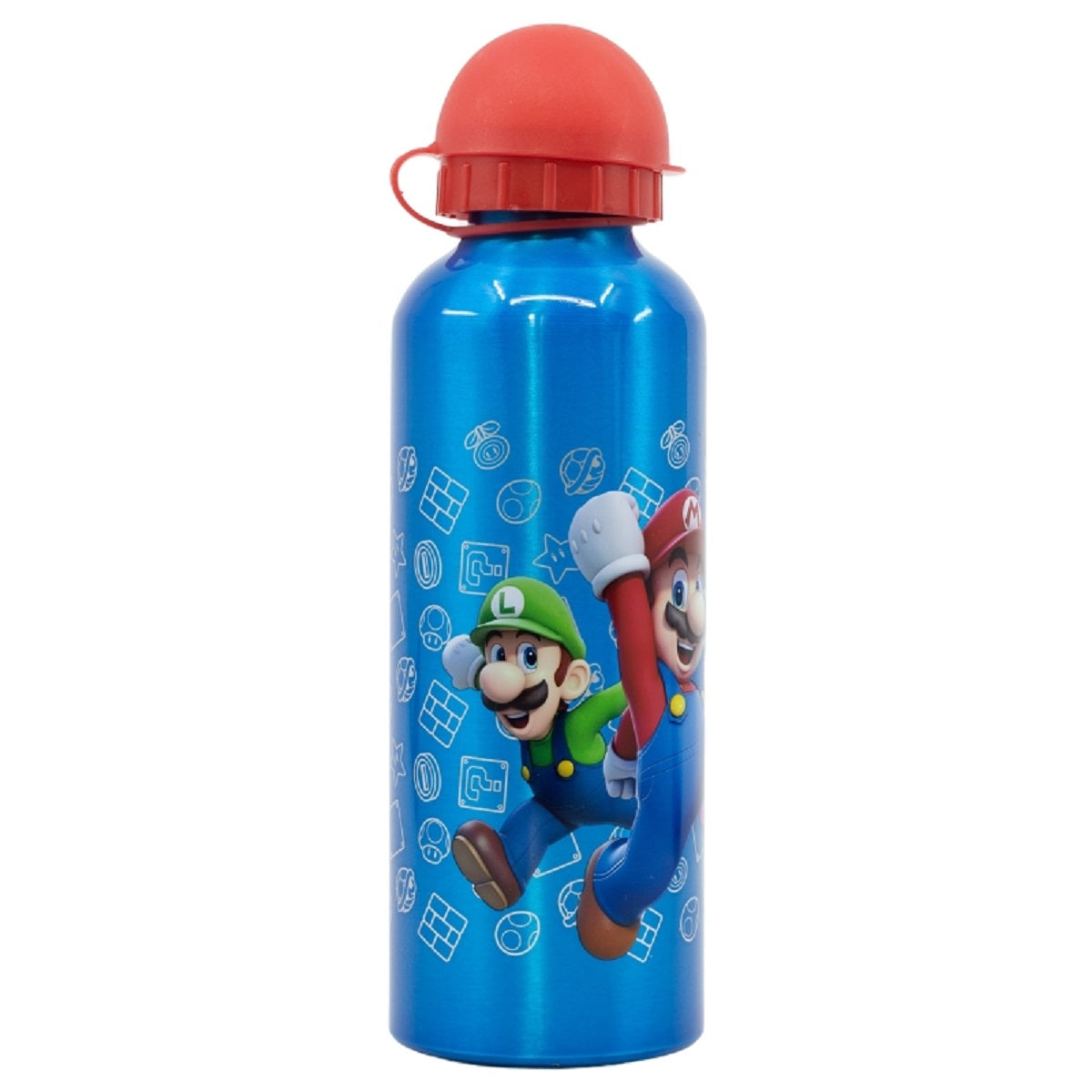 Super Mario Distorsion Aluminium Trinkflasche 530 ml – Ideal für Fans