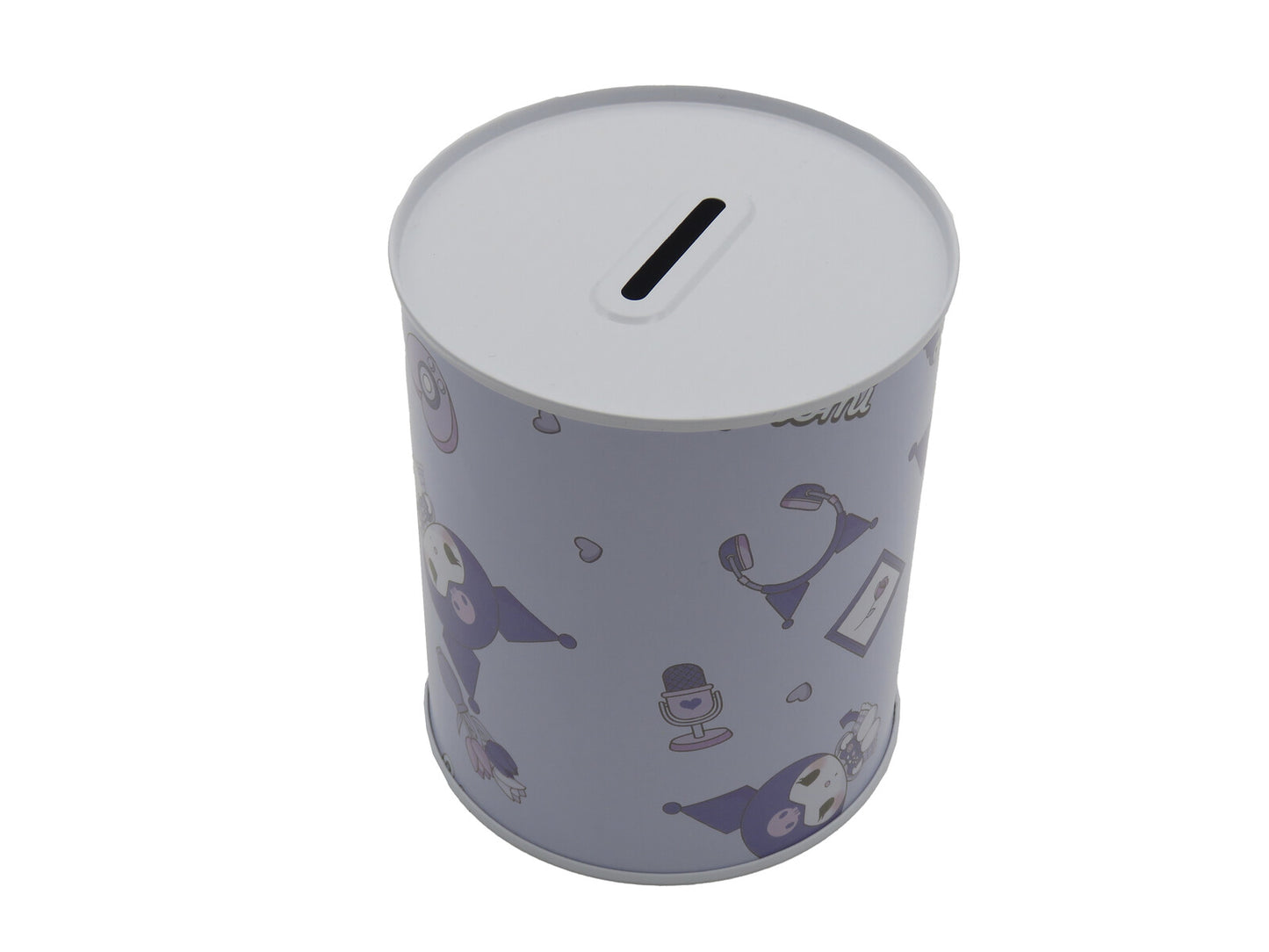 Hello Kitty Spardose 12 × 10 × 10 cm Metall Sparbüchse zylindrisch mit Schlitz für Münzen und Scheine