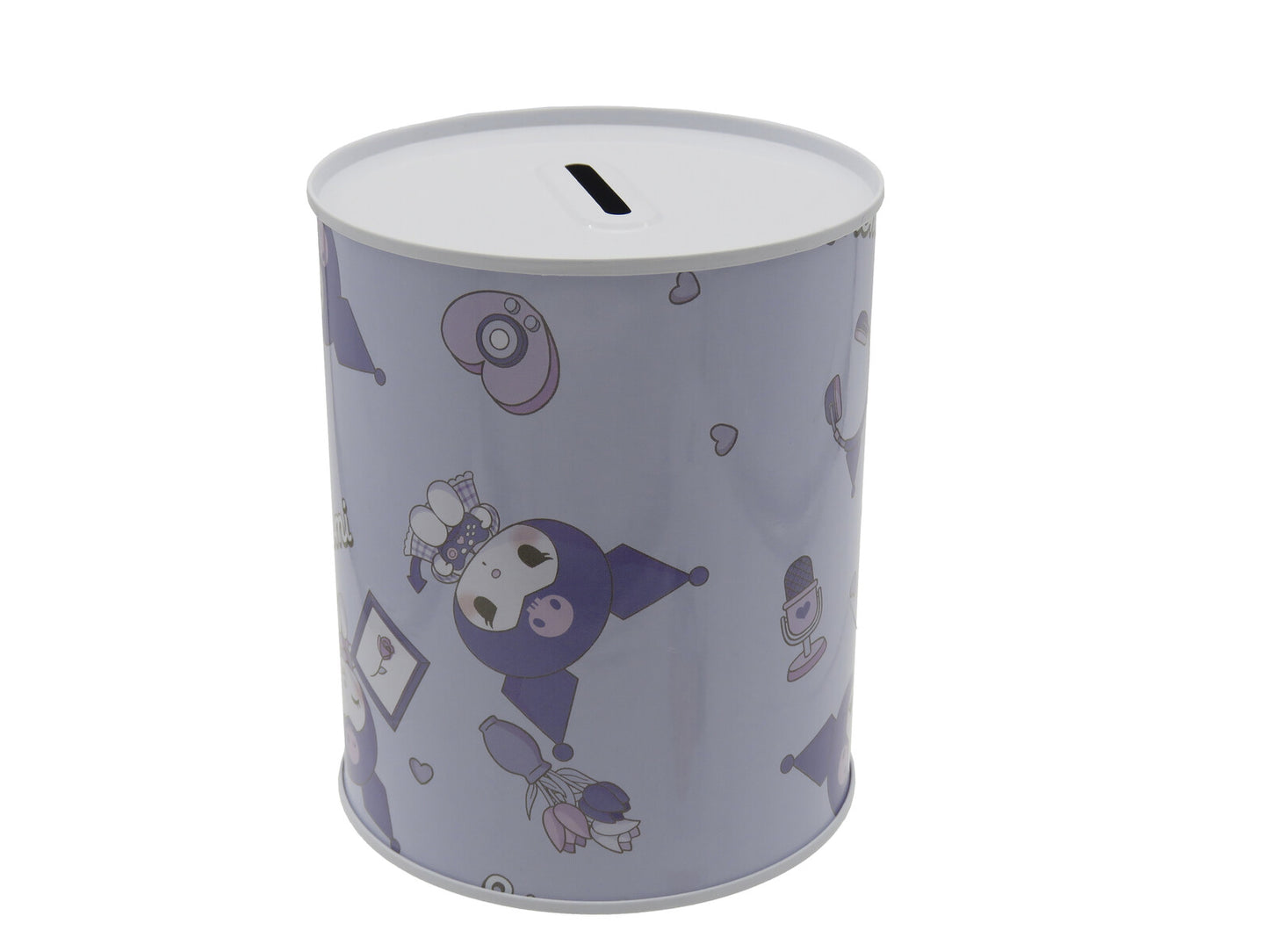 Hello Kitty Spardose 12 × 10 × 10 cm Metall Sparbüchse zylindrisch mit Schlitz für Münzen und Scheine