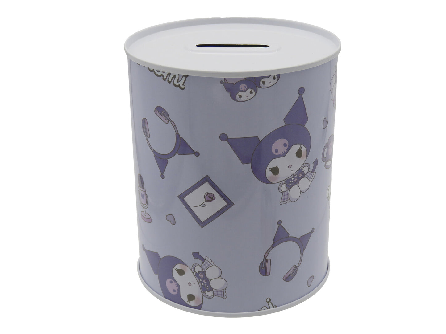Hello Kitty Spardose 12 × 10 × 10 cm Metall Sparbüchse zylindrisch mit Schlitz für Münzen und Scheine