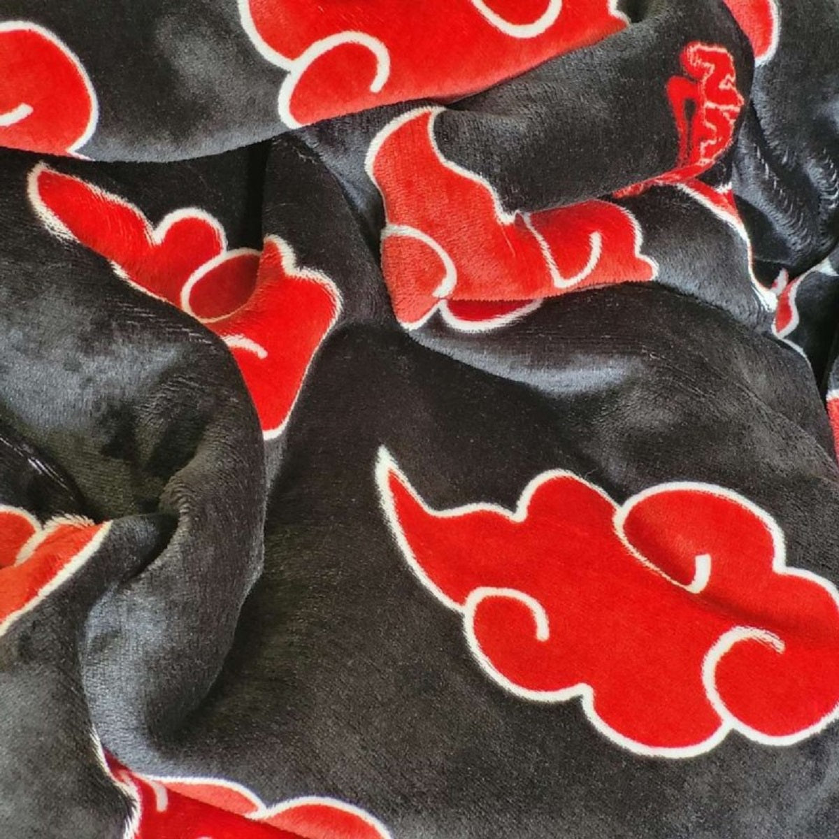 Naruto Hoodie Blanket Groß 110 × 95 cm Kuscheldecke mit Ärmeln und Kapuze Oversize