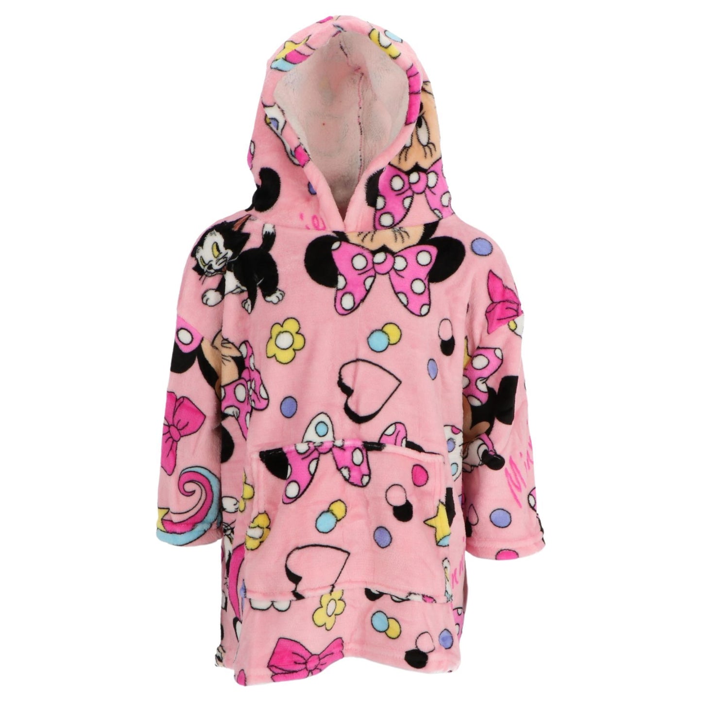 Disney Minnie Mouse Kapuzendecke Fleece Kuscheldecke mit Kapuze 3-6 Jahre 100 % Polyester
