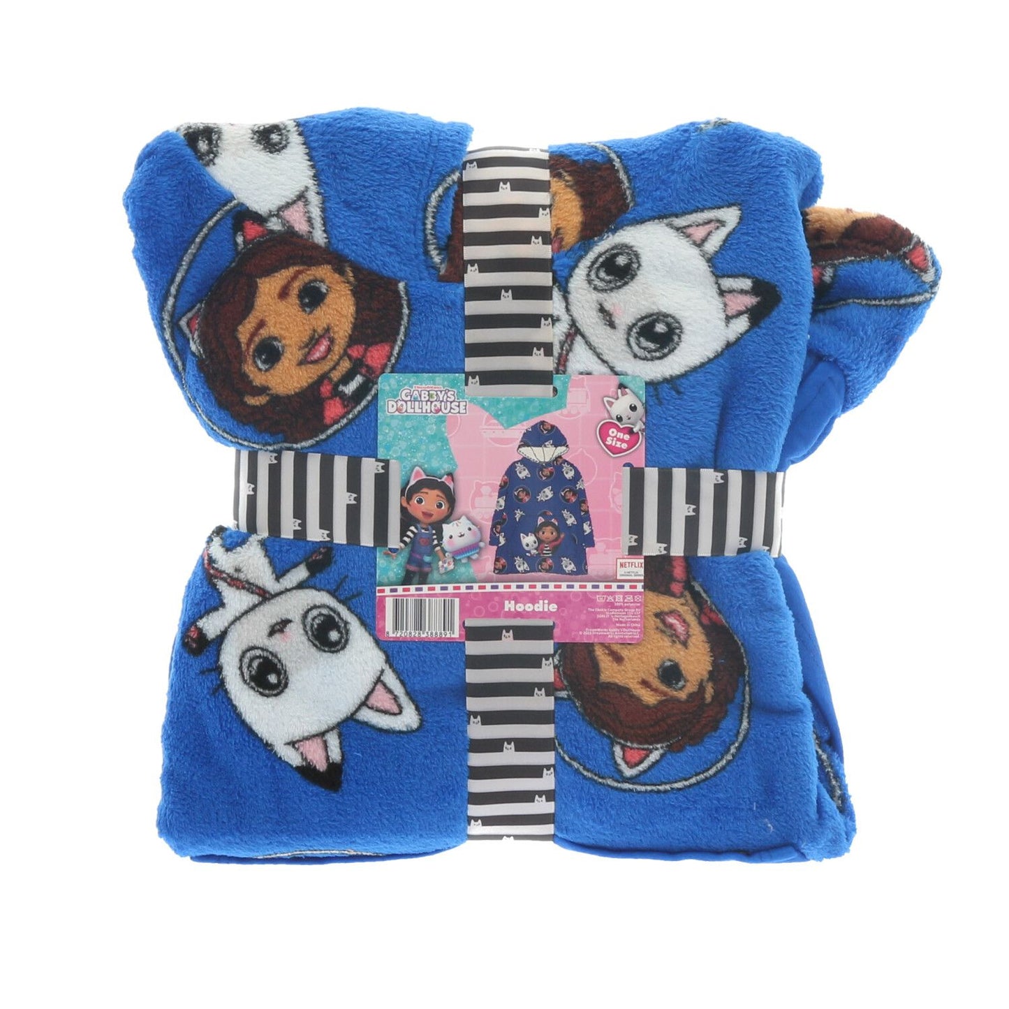 Gabby's Dollhouse Warm Kinder Decke Hoodie mit Kapuze 70x58cm