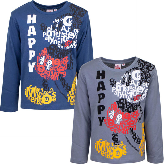 Disney Mickey Mouse Langarmshirt Bequeme und stylische Kleidung für kleine Fans