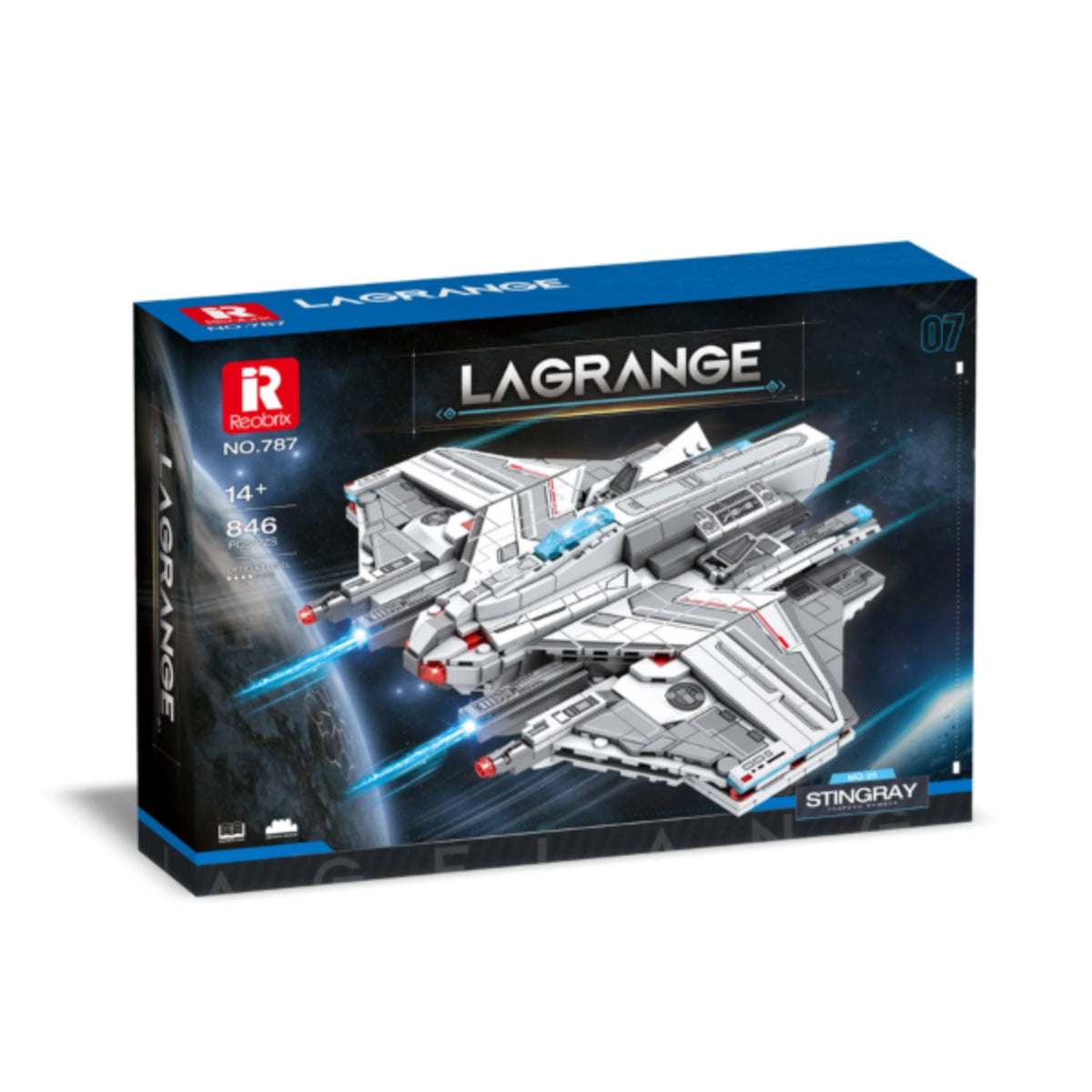 Reobrix 787 Raumjäger Modell 846 Teile 36 cm mit Licht ab 14