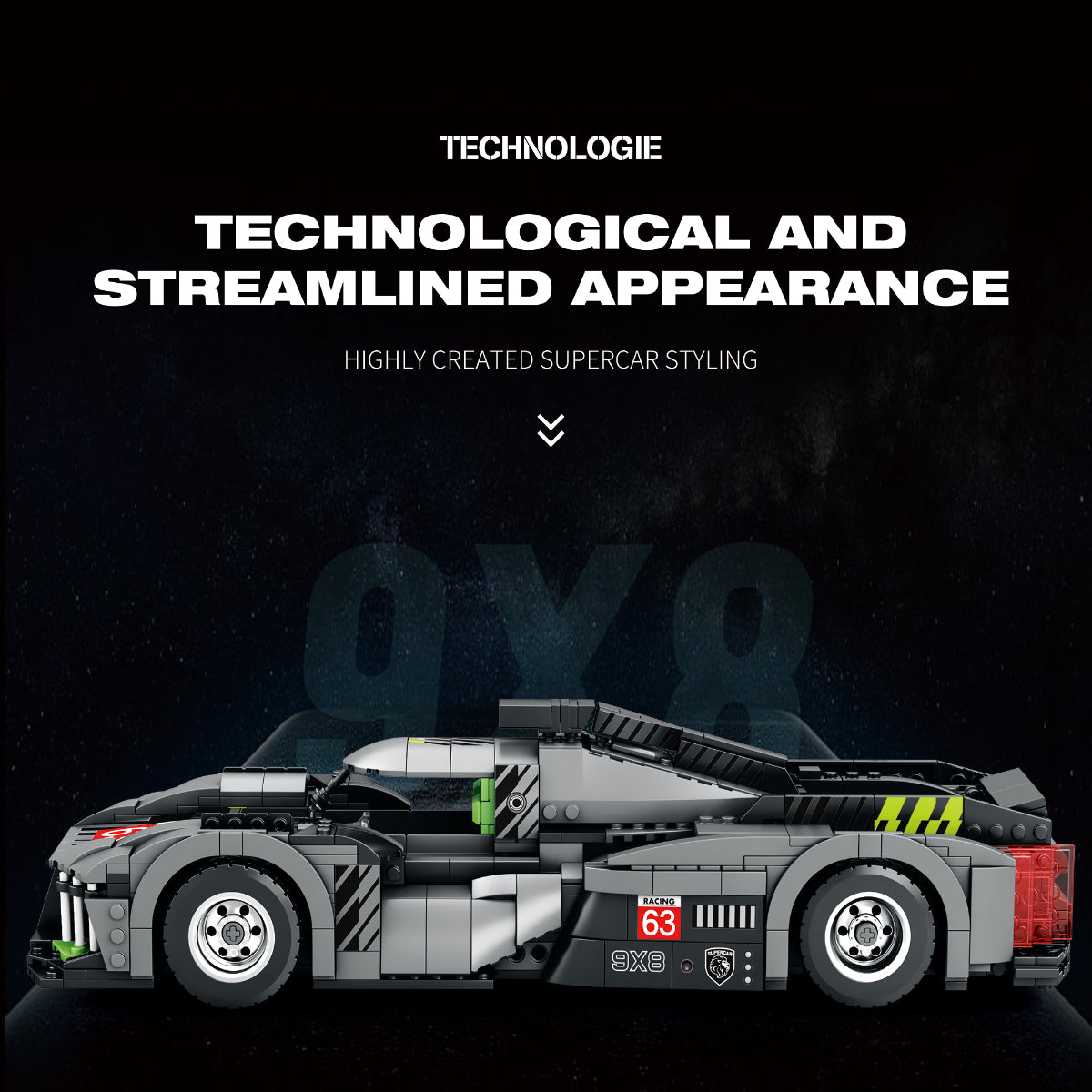 Reobrix 11031 Rennwagen 1:12 Klemmbaustein 1338 Teile ab 14