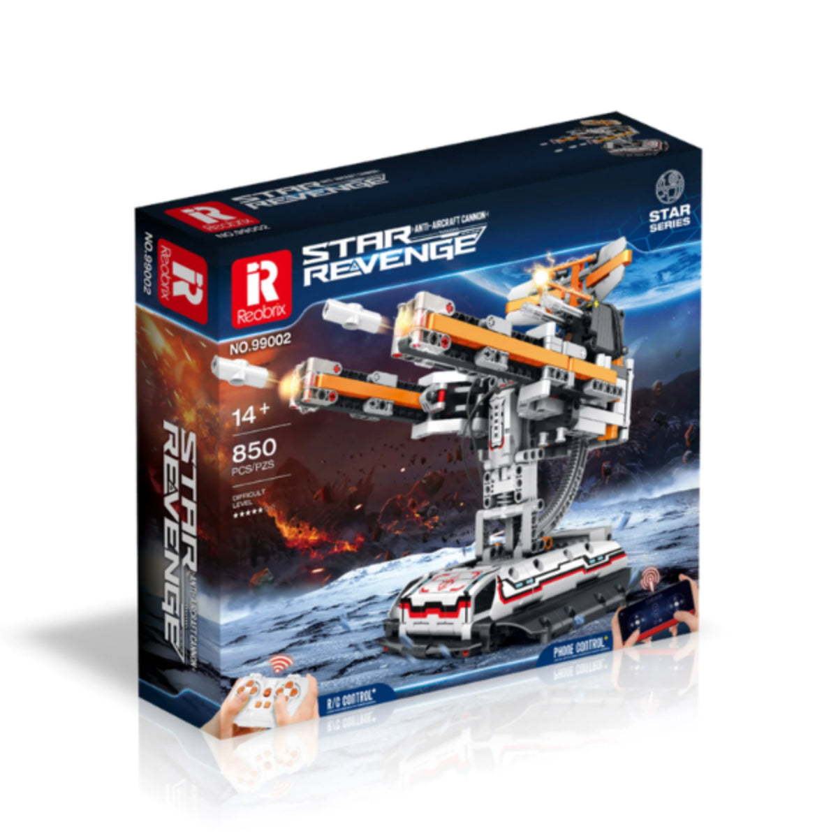 Reobrix 99002 Abwehrgeschütz Klemmbaustein RC Modell 850 Teile ab 14
