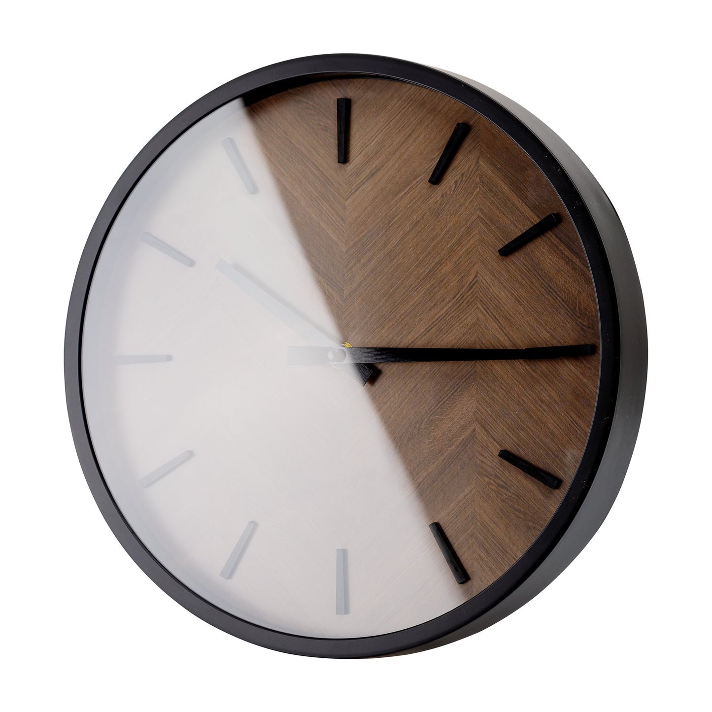 Platinet runde Wanduhr Dämmerung mit geräuschlosem Uhrwerk Quarzmechanismus