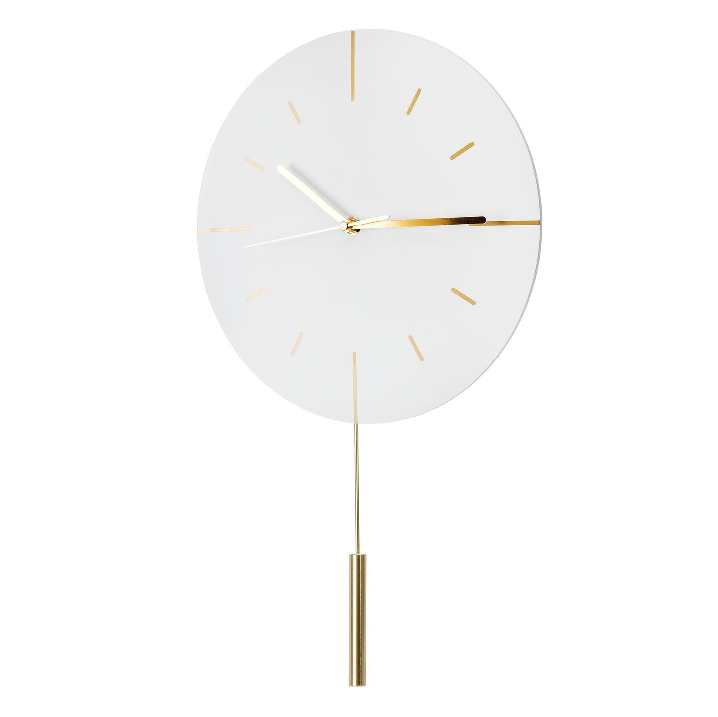Platinet runde Wanduhr Dämmerung mit geräuschlosem Uhrwerk Quarzmechanismus