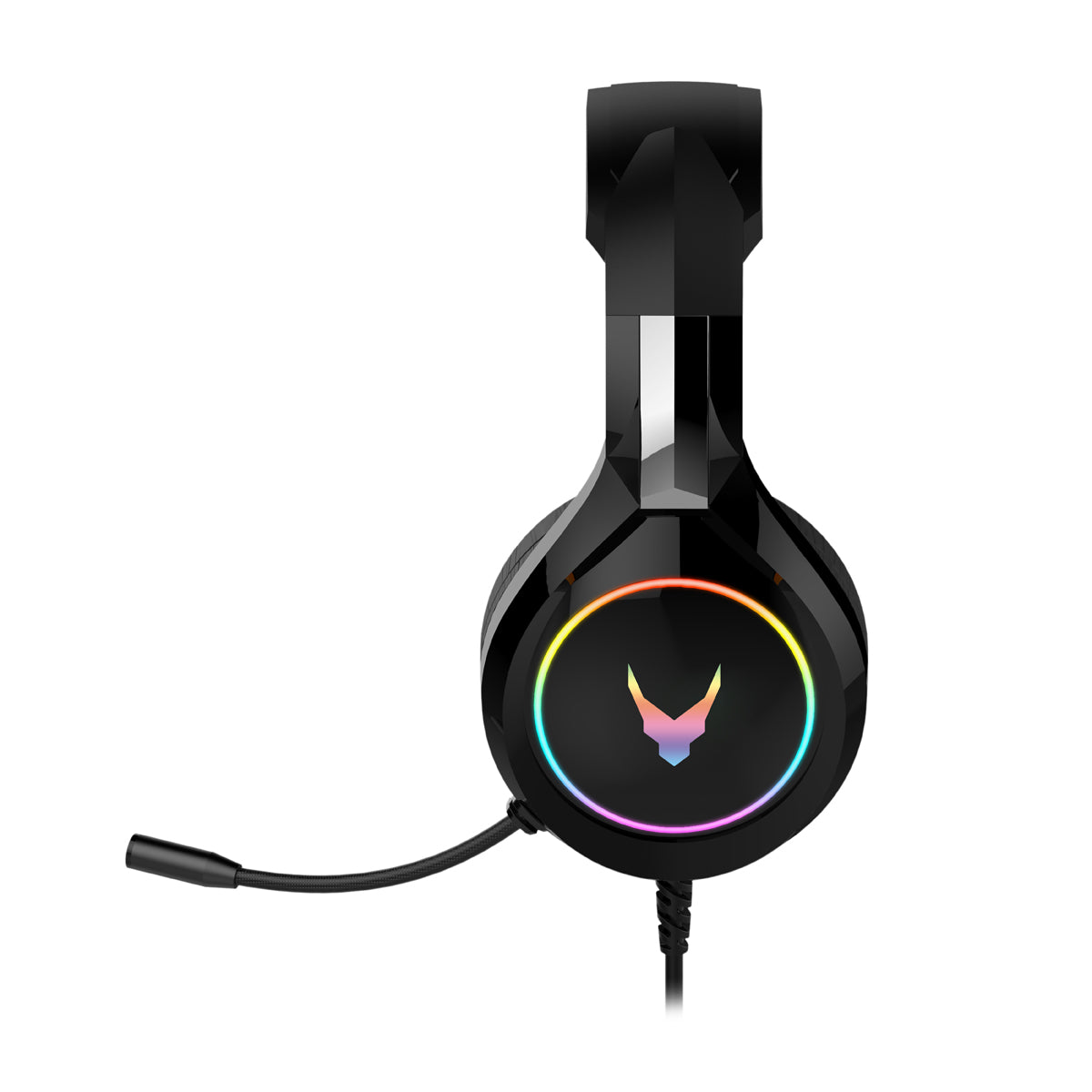 VARR VH6060 RGB Gaming-Headset mit Mikrofon, 50-mm-Treiber, Schwarz
