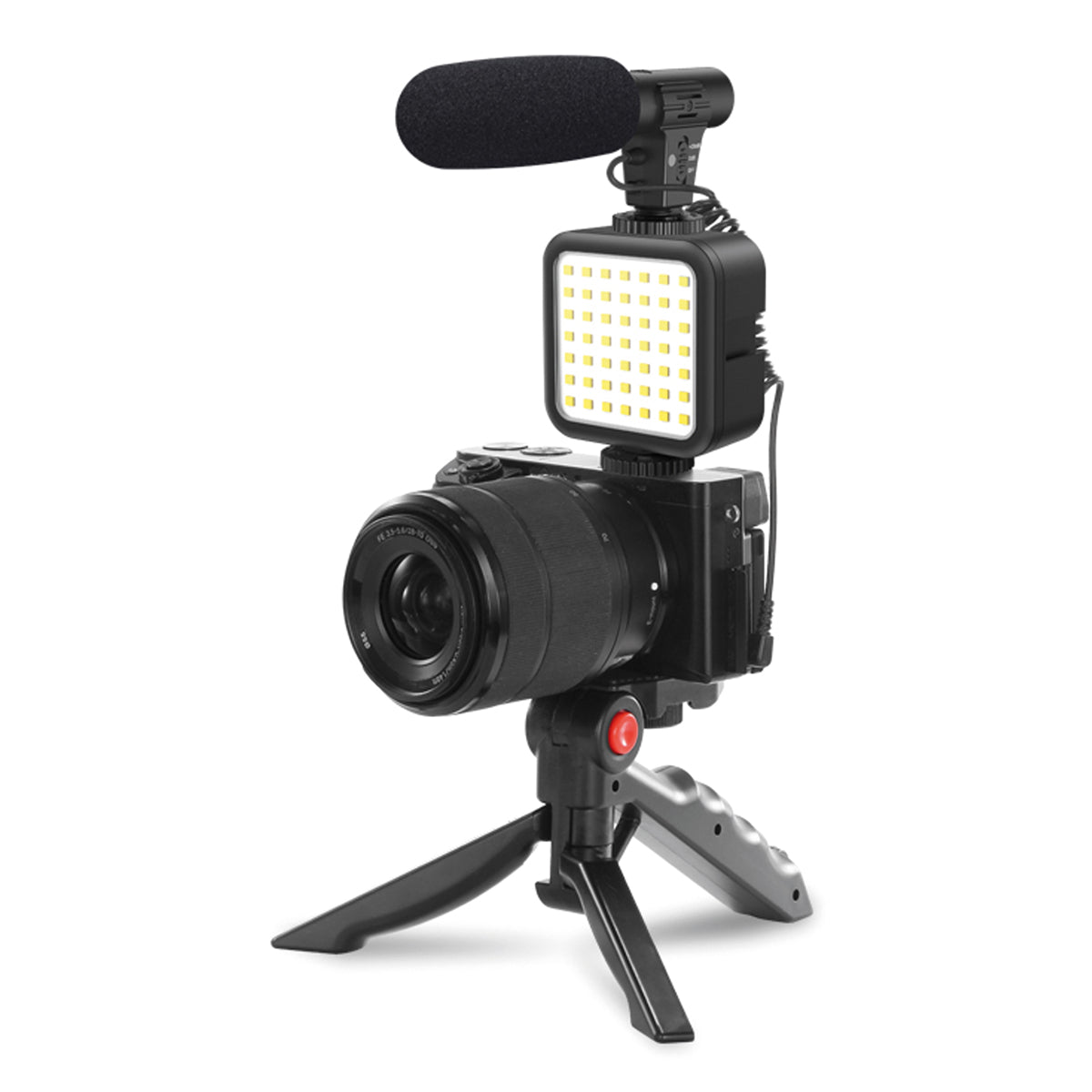 Platinet Vlogging Kit mit LED Leuchte und Smartphonehalter Content Creator Set