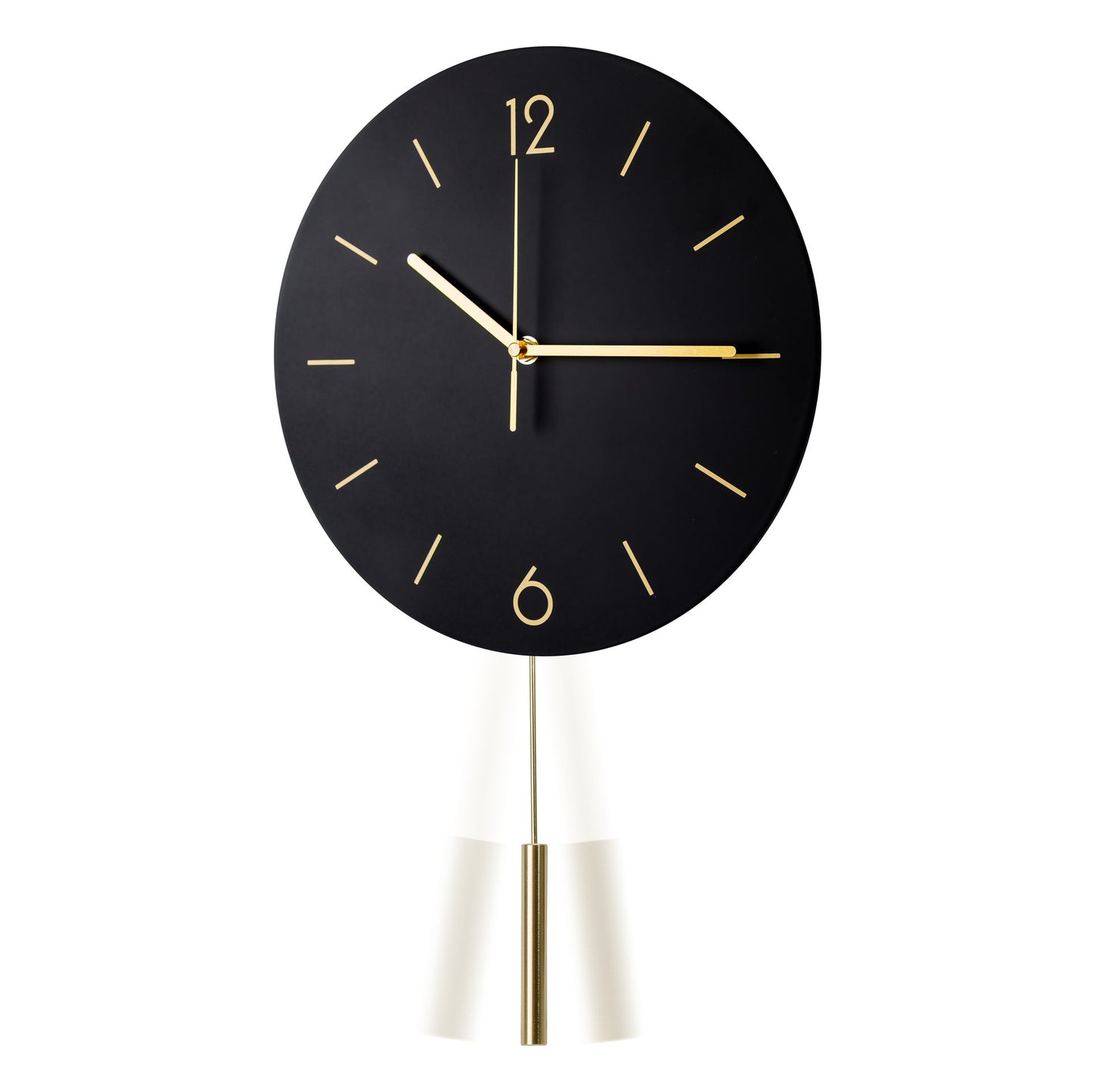 Platinet runde Wanduhr Dämmerung mit geräuschlosem Uhrwerk Quarzmechanismus
