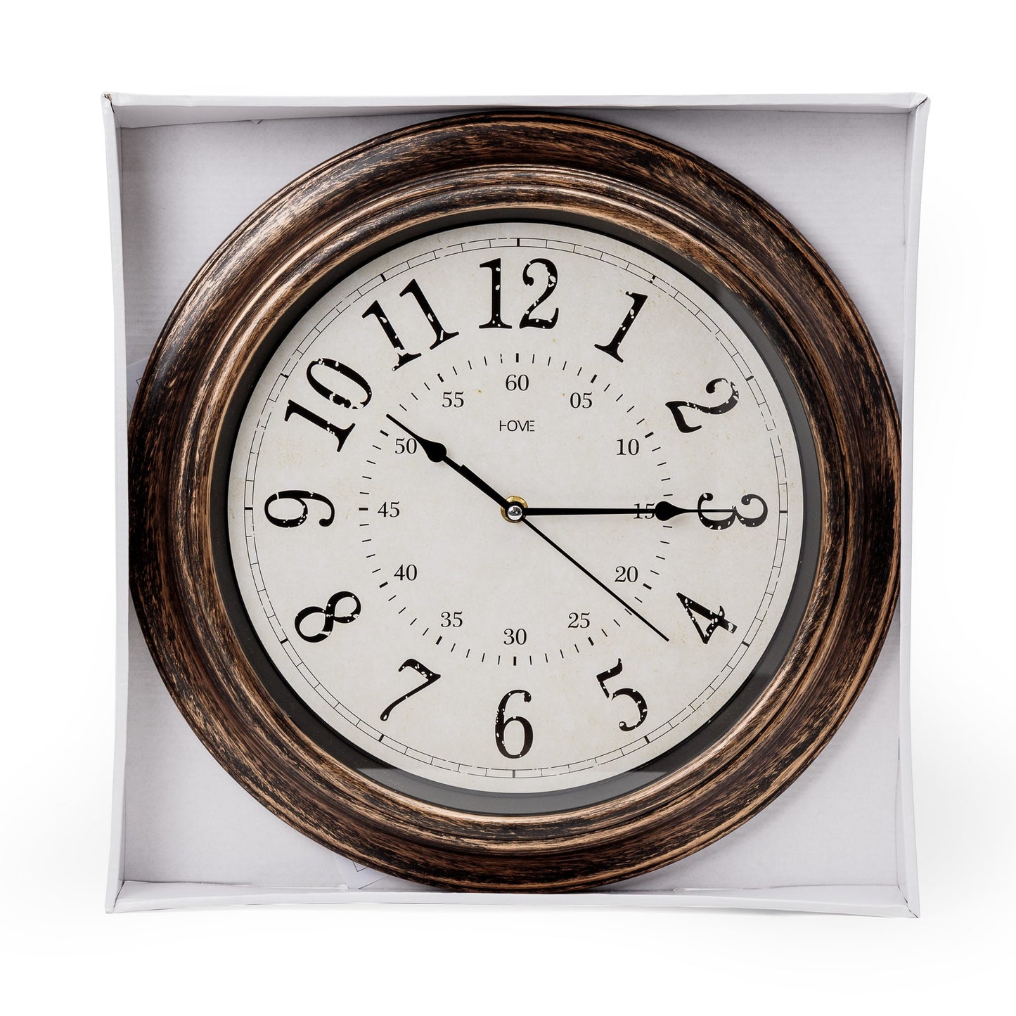 Platinet PZSL Wanduhr Spell 39 cm geräuschlos im Vintage Design