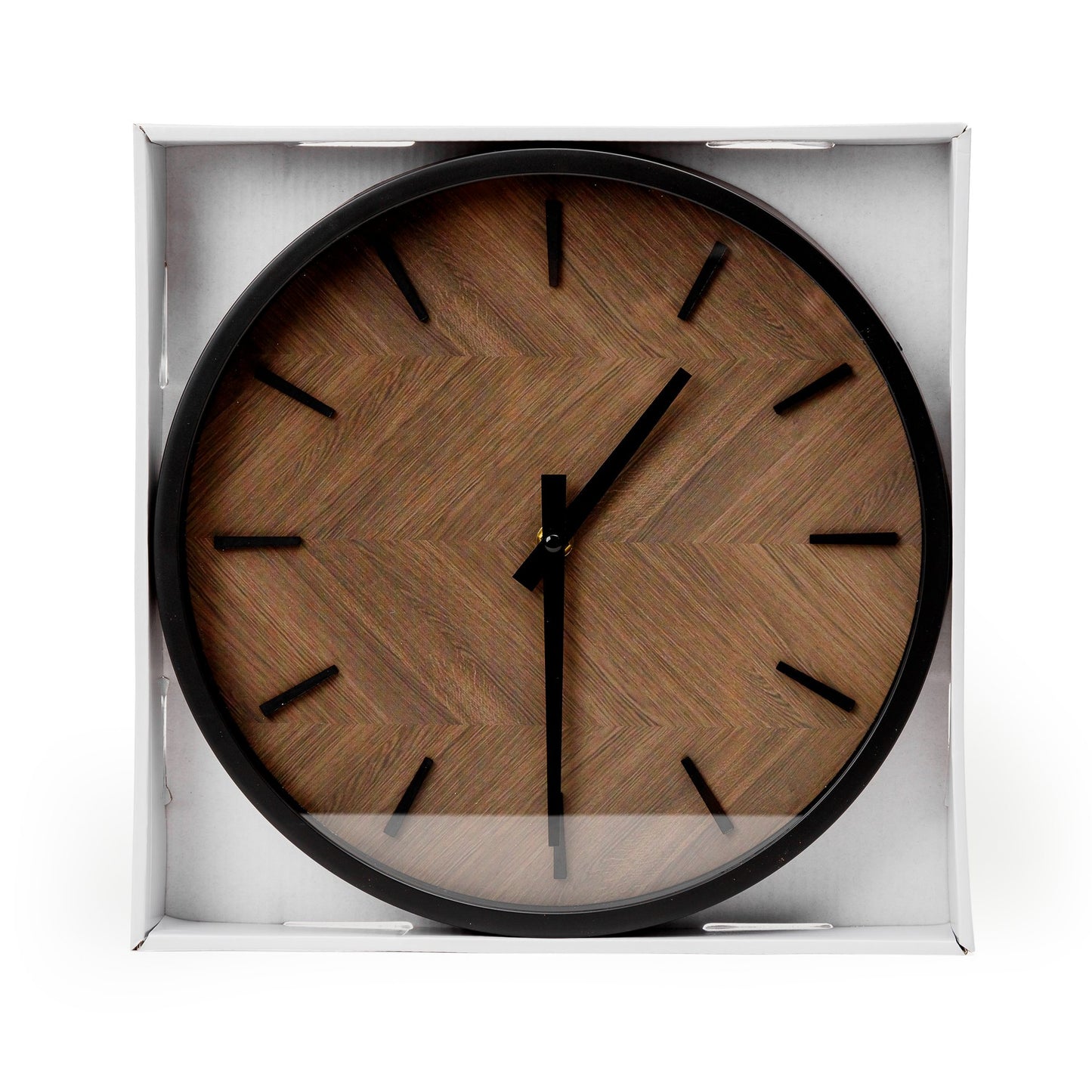 Platinet runde Wanduhr Dämmerung mit geräuschlosem Uhrwerk Quarzmechanismus