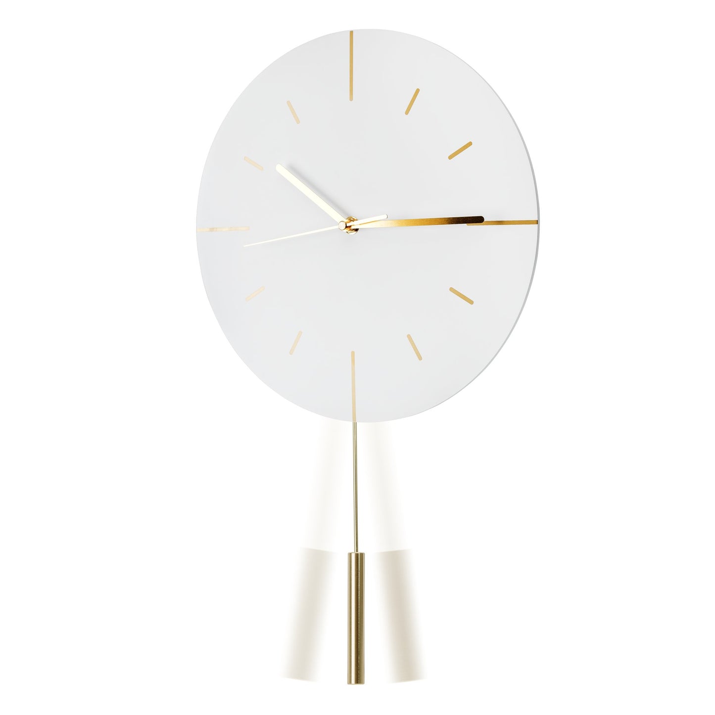 Platinet runde Wanduhr Dämmerung mit geräuschlosem Uhrwerk Quarzmechanismus