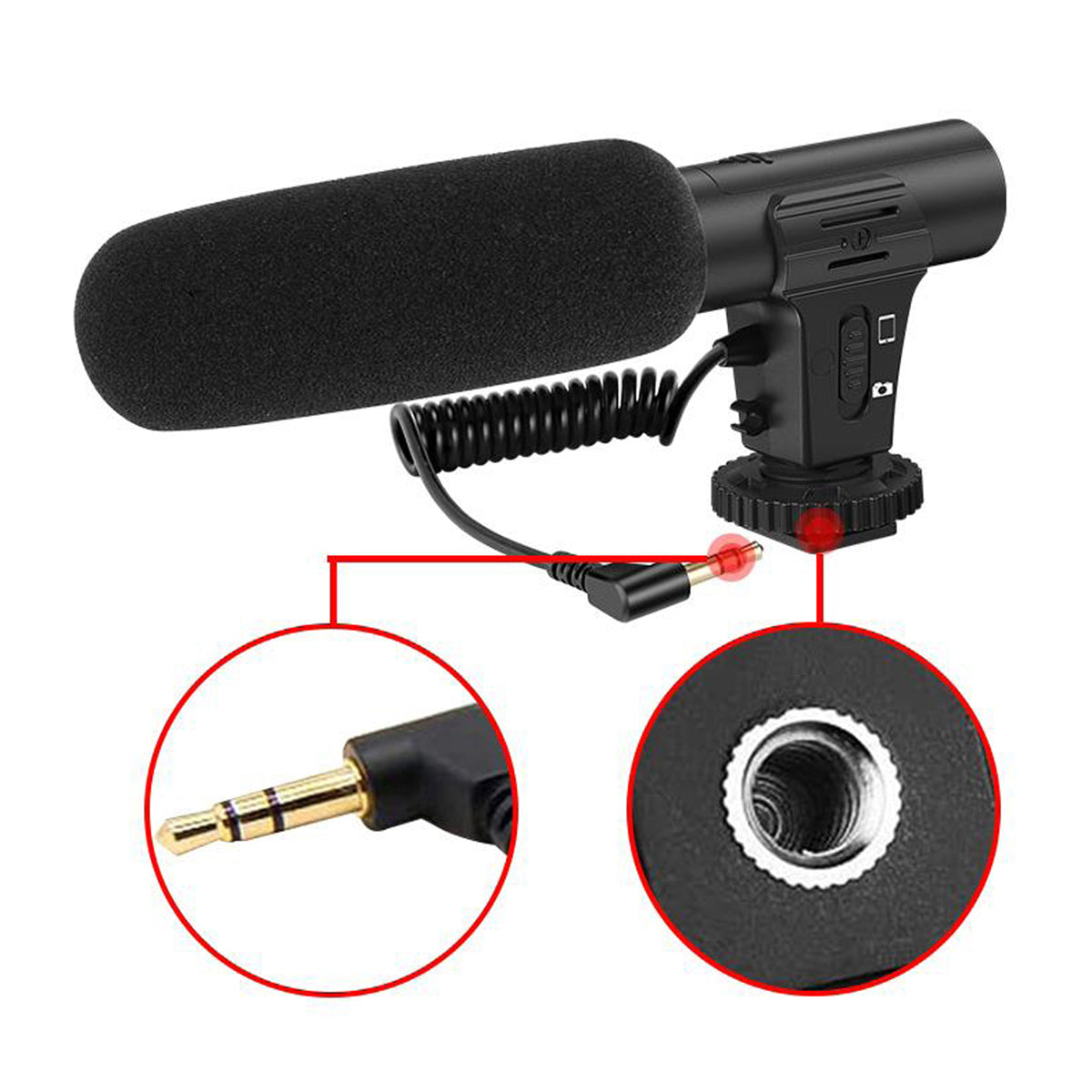 Platinet Vlogging Kit mit LED Leuchte und Smartphonehalter Content Creator Set
