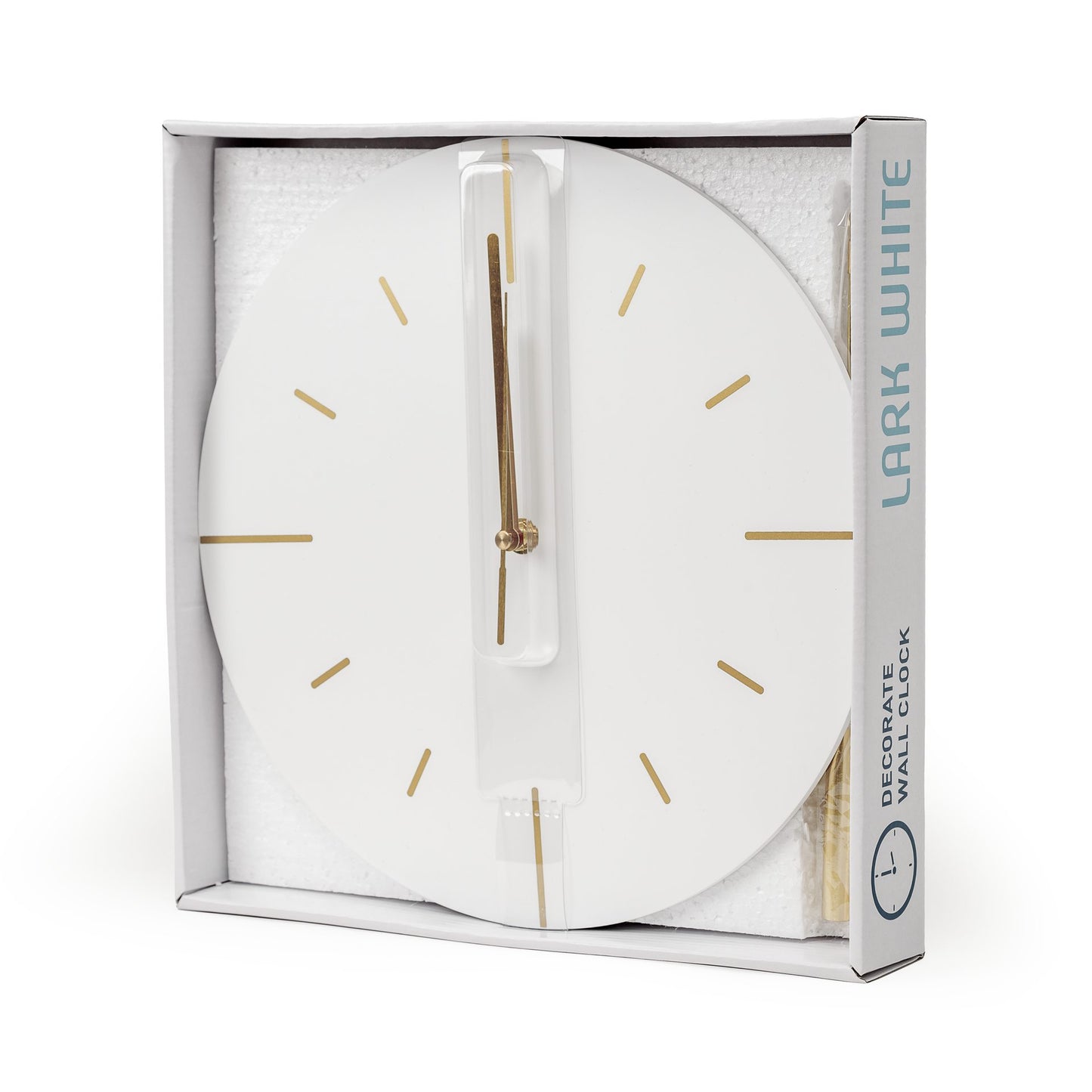 Platinet runde Wanduhr Dämmerung mit geräuschlosem Uhrwerk Quarzmechanismus