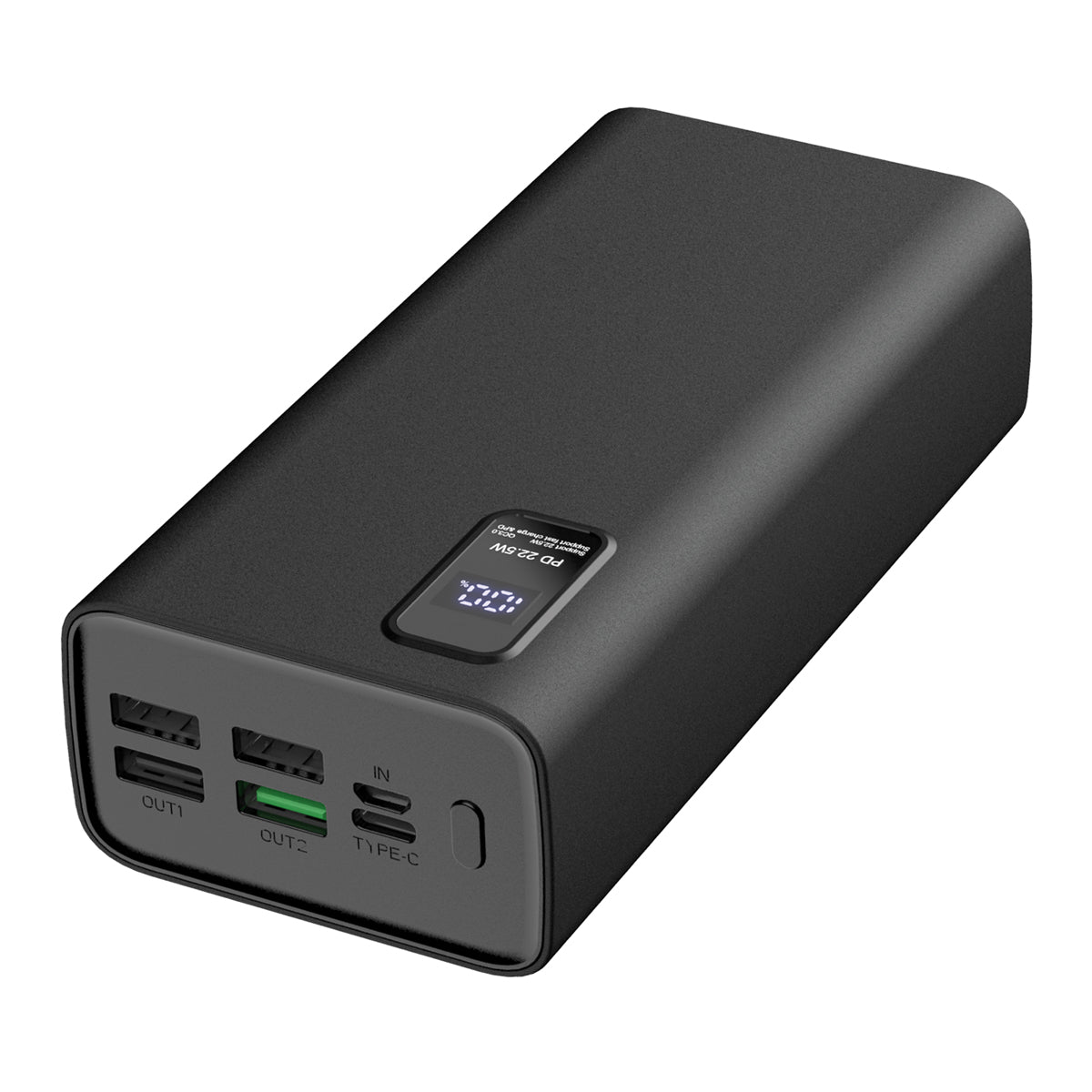 Platinet 30000 mAh Power Bank mit Schnellladung und USB Type C
