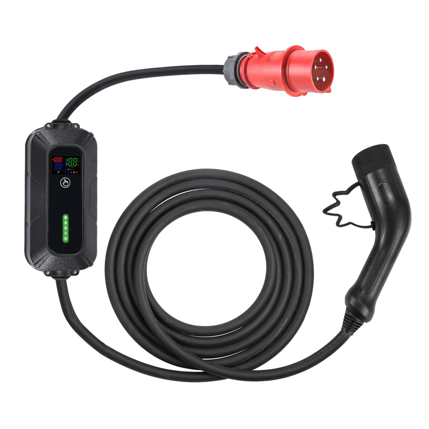 Platinet E-Auto EV Ladegerät mit LED Anzeige und Schutzfunktionen 22 kW