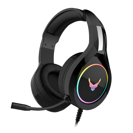 VARR VH6060 RGB Gaming-Headset mit Mikrofon, 50-mm-Treiber, Schwarz