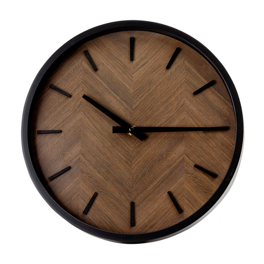 Platinet runde Wanduhr Dämmerung mit geräuschlosem Uhrwerk Quarzmechanismus