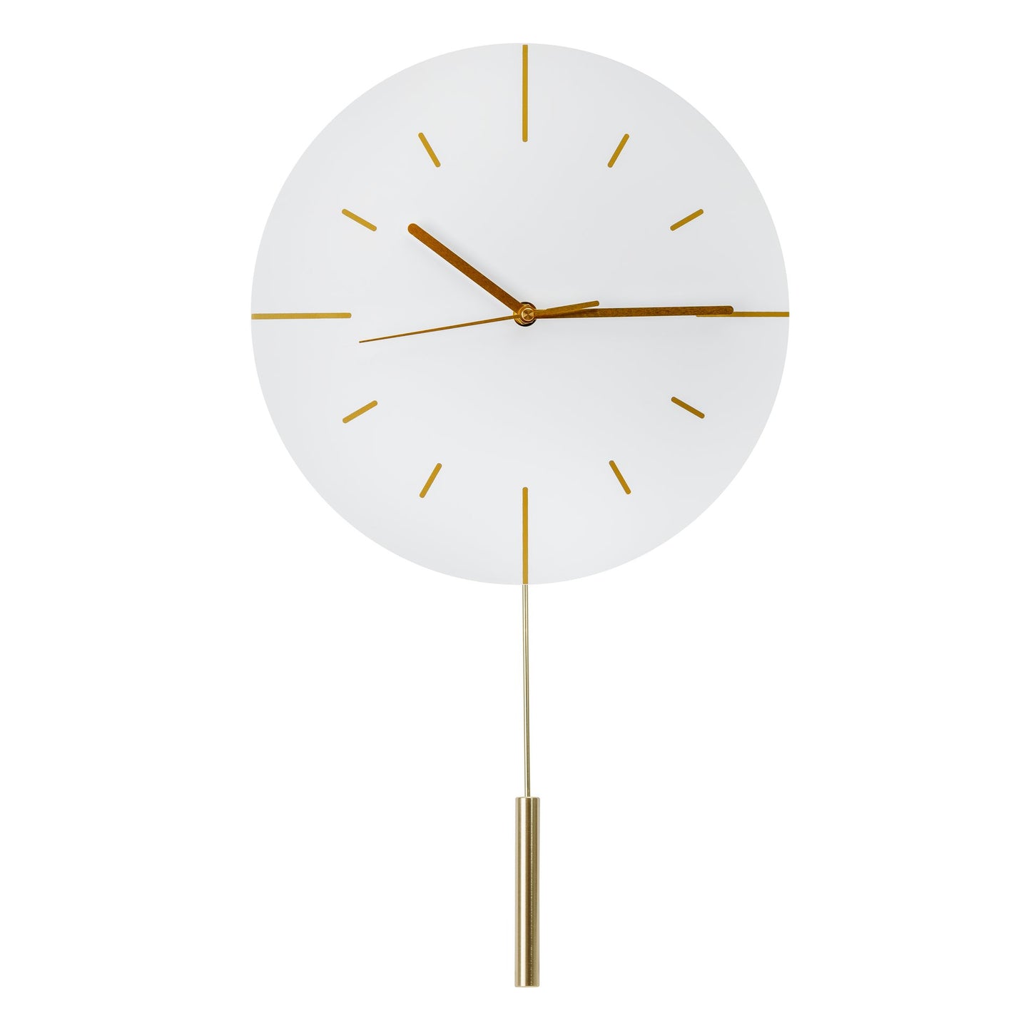 Platinet runde Wanduhr Dämmerung mit geräuschlosem Uhrwerk Quarzmechanismus