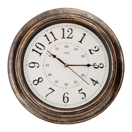 Platinet PZSL Wanduhr Spell 39 cm geräuschlos im Vintage Design