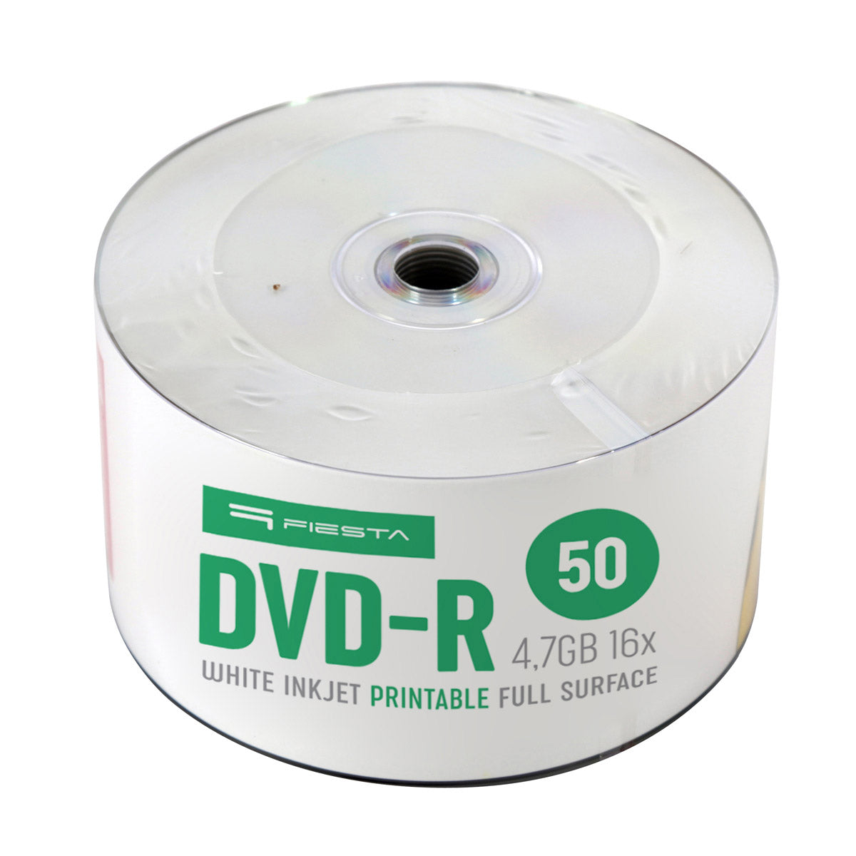 Fiesta DVD R 50er Spindel 4,7 GB 16x White Inkjet Printable
