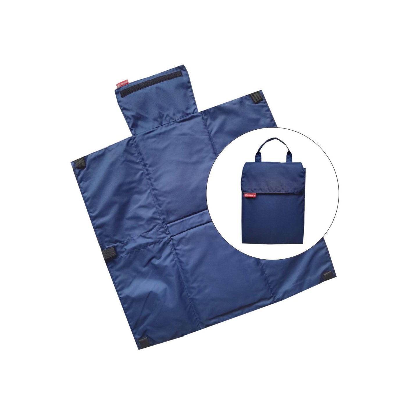 Wickelquick Tragbare Wickelunterlage – Wickeltasche mit Abrollschutz & 4 Seitentaschen