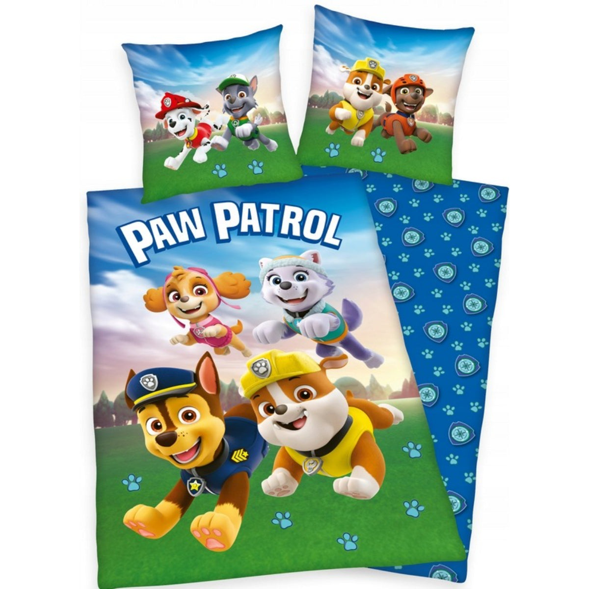Paw Patrol Bettwäsche 135 x 200 cm Baumwolle Kinder Bettset 2 teilig Wendemotiv
