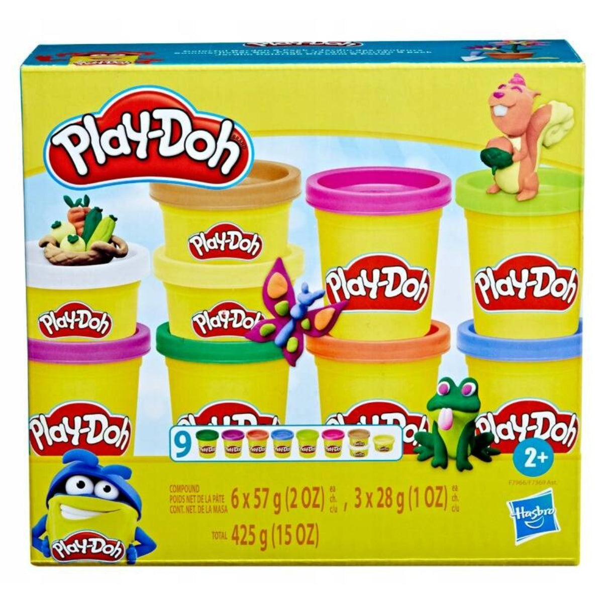 Hasbro Play-Doh Knete Modelliermasse 6×57 g + 3×28 g Pack