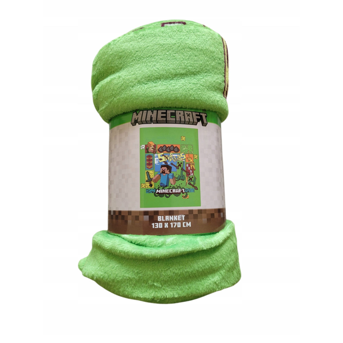 Minecraft Korallenfleece Decke 130x170 cm Kuscheldecke weich Wohndecke