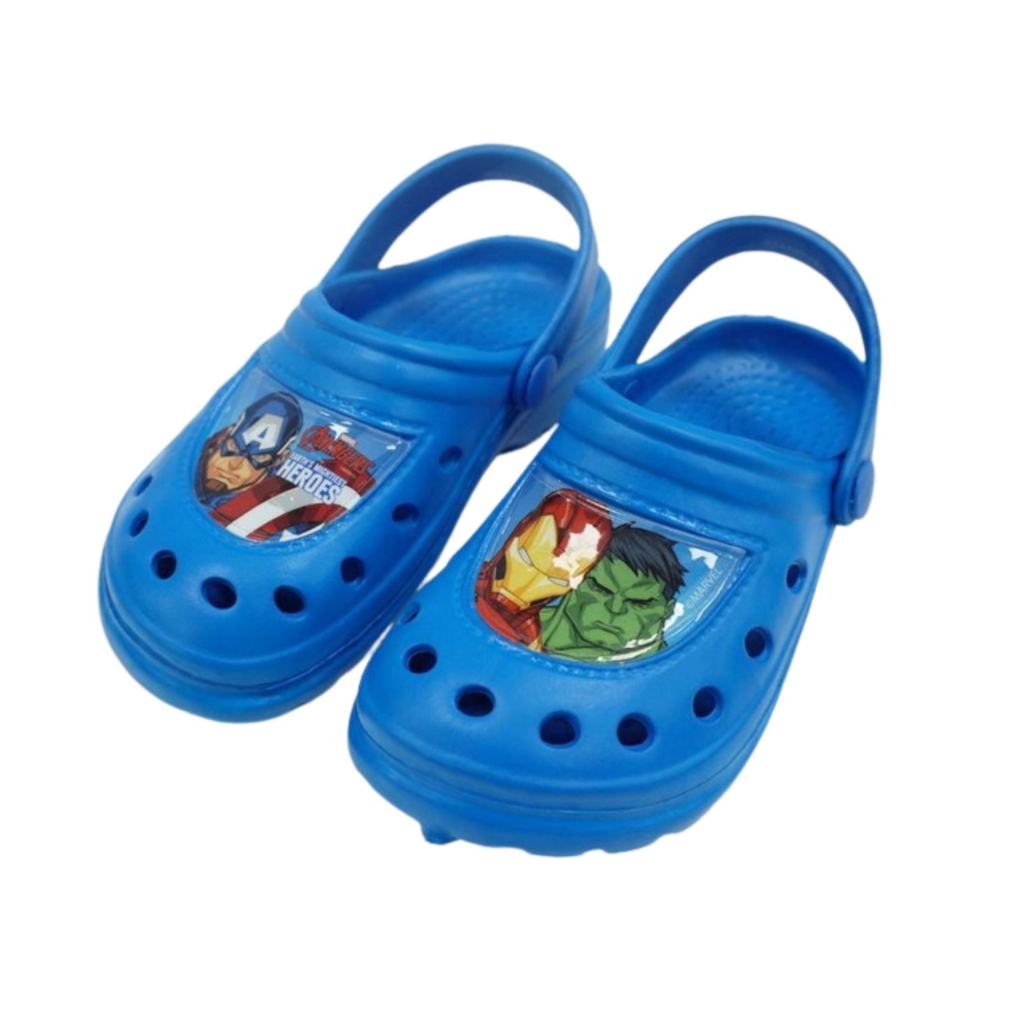 Avengers Kinder Clogs Sandale mit Fersenriemen und rutschfester Sohle für Alltag und Freizeit