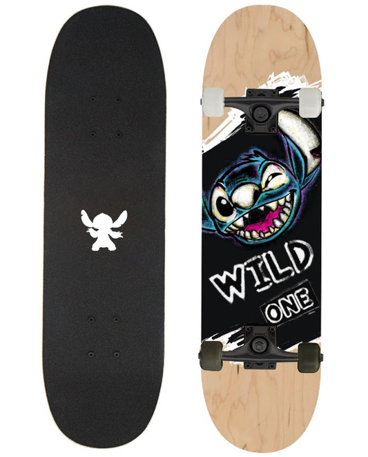 Lilo & Stitch Skateboard 31” aus 9-lagigem Ahornholz – 79 cm - ideal für Anfänger