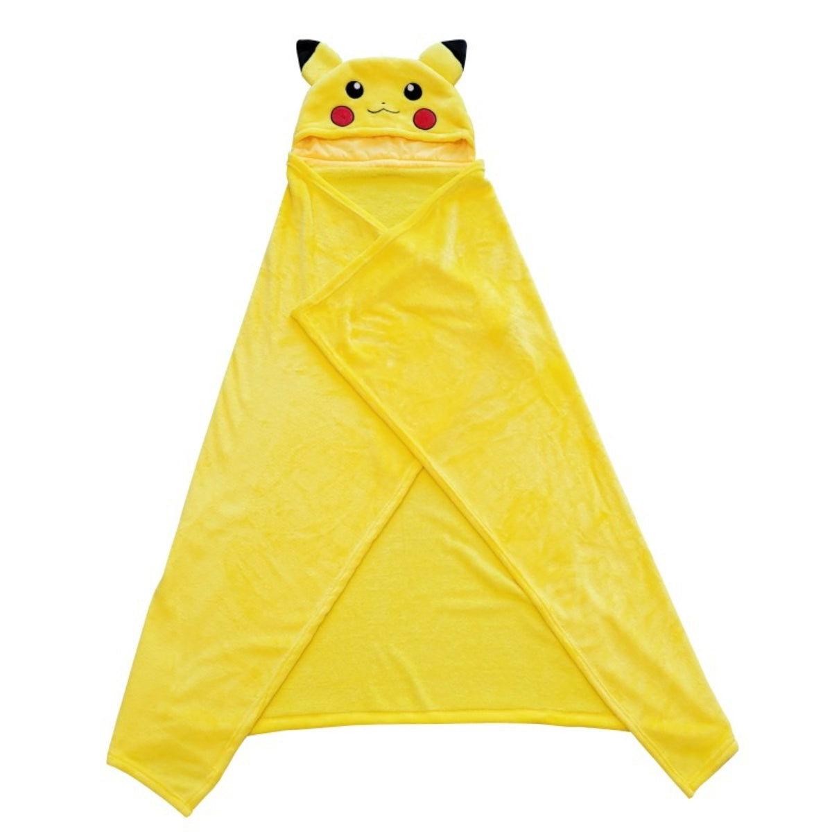 Pokémon Kapuzendecke Kinder 120x150 cm Coral Kuscheldecke weich mit Kapuze