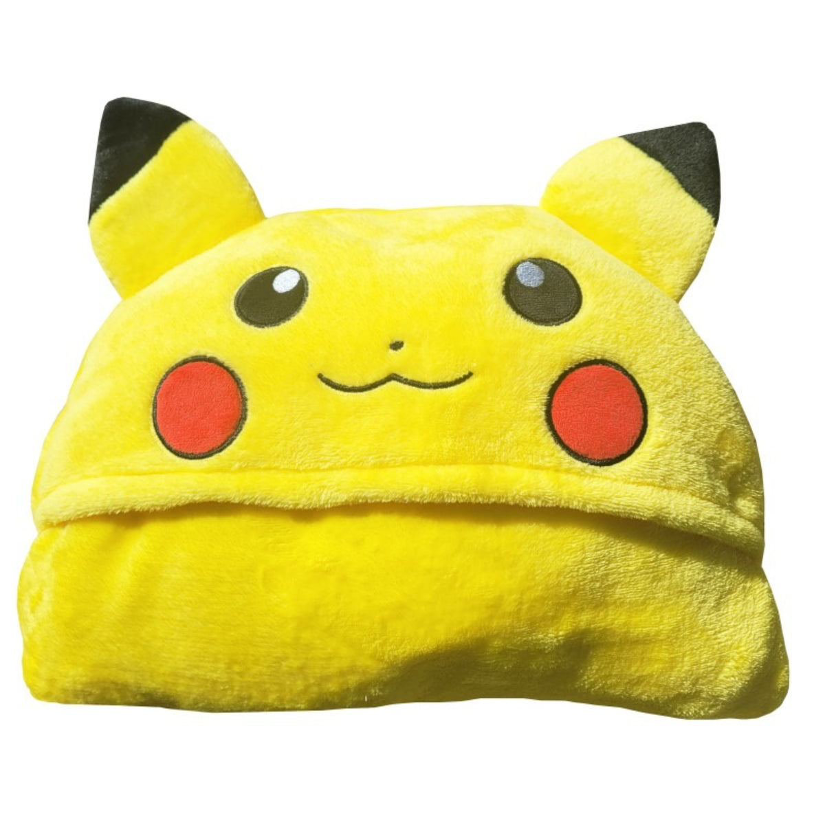 Pokémon Kapuzendecke Kinder 120x150 cm Coral Kuscheldecke weich mit Kapuze