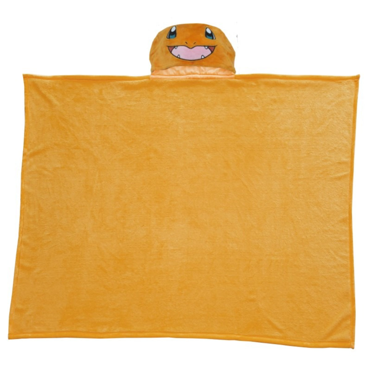 Pokémon Kapuzendecke Kinder 120x150 cm Coral Kuscheldecke weich mit Kapuze
