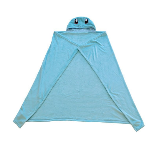 Pokémon Kapuzendecke Kinder 120x150 cm Coral Kuscheldecke weich mit Kapuze